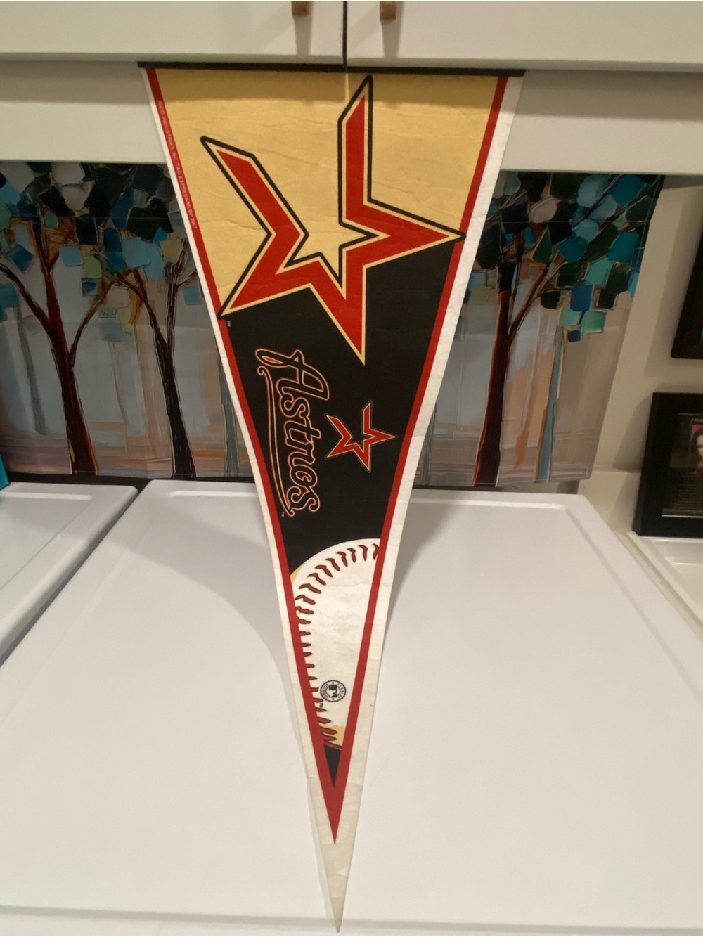 Houston Astros Triangular Pennant - Wall Decor